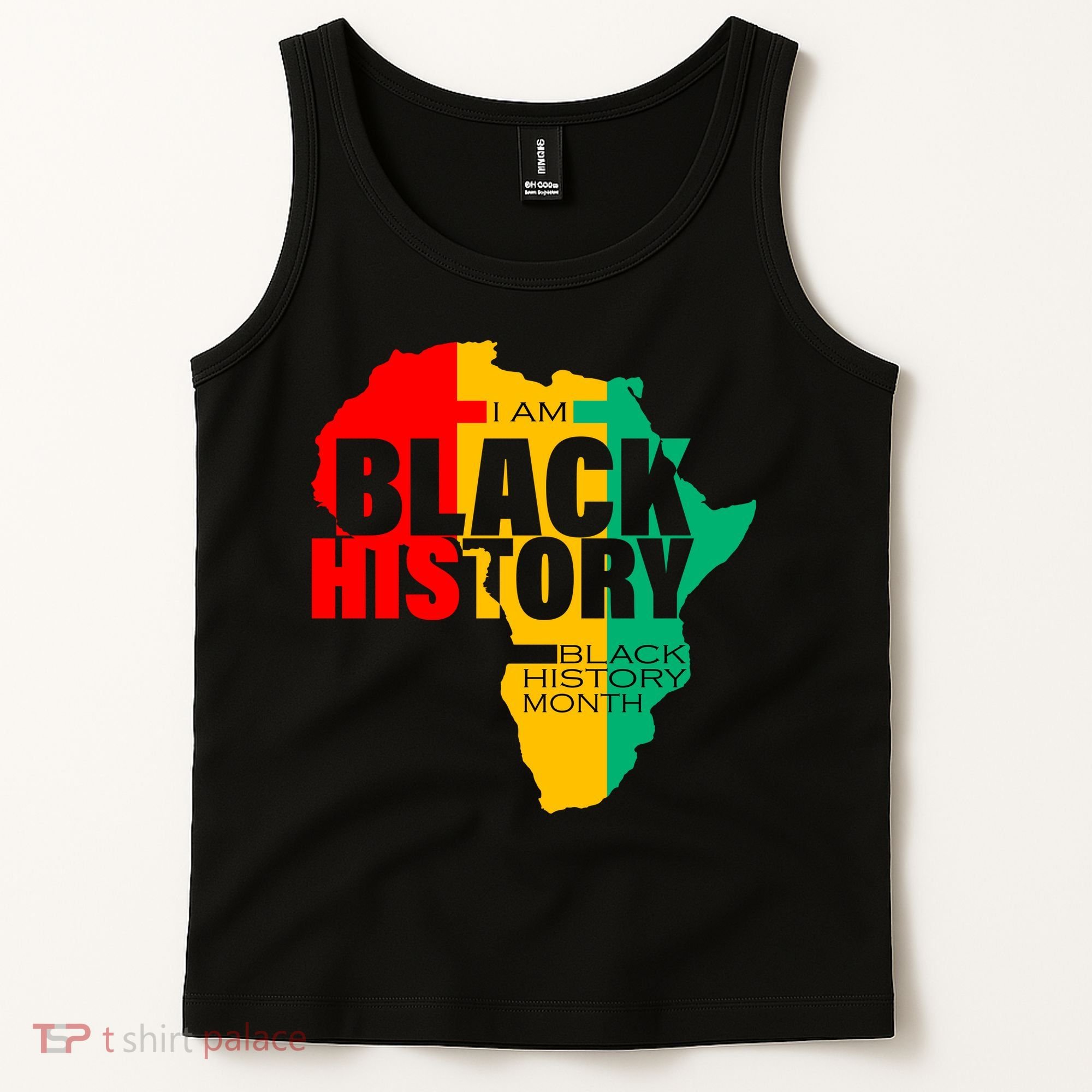 Black History Month Map Of Africa BHM Tank Top