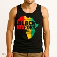 Black History Month Map Of Africa BHM Tank Top thumb 3