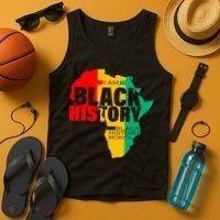 Black History Month Map Of Africa BHM Tank Top thumb 4