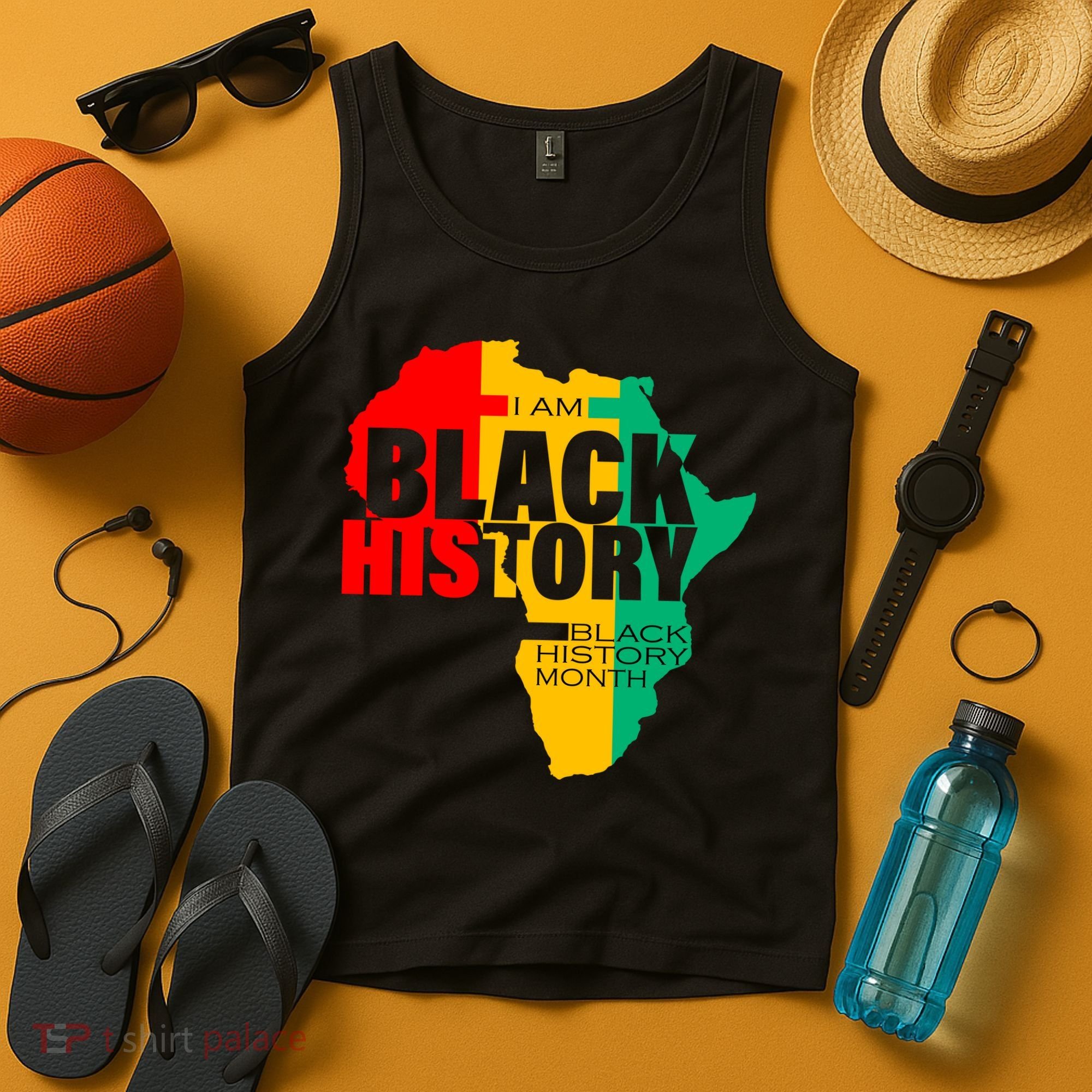 Black History Month Map Of Africa BHM Tank Top