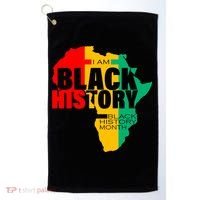 Black History Month Map Of Africa BHM Golf Towel thumb 0