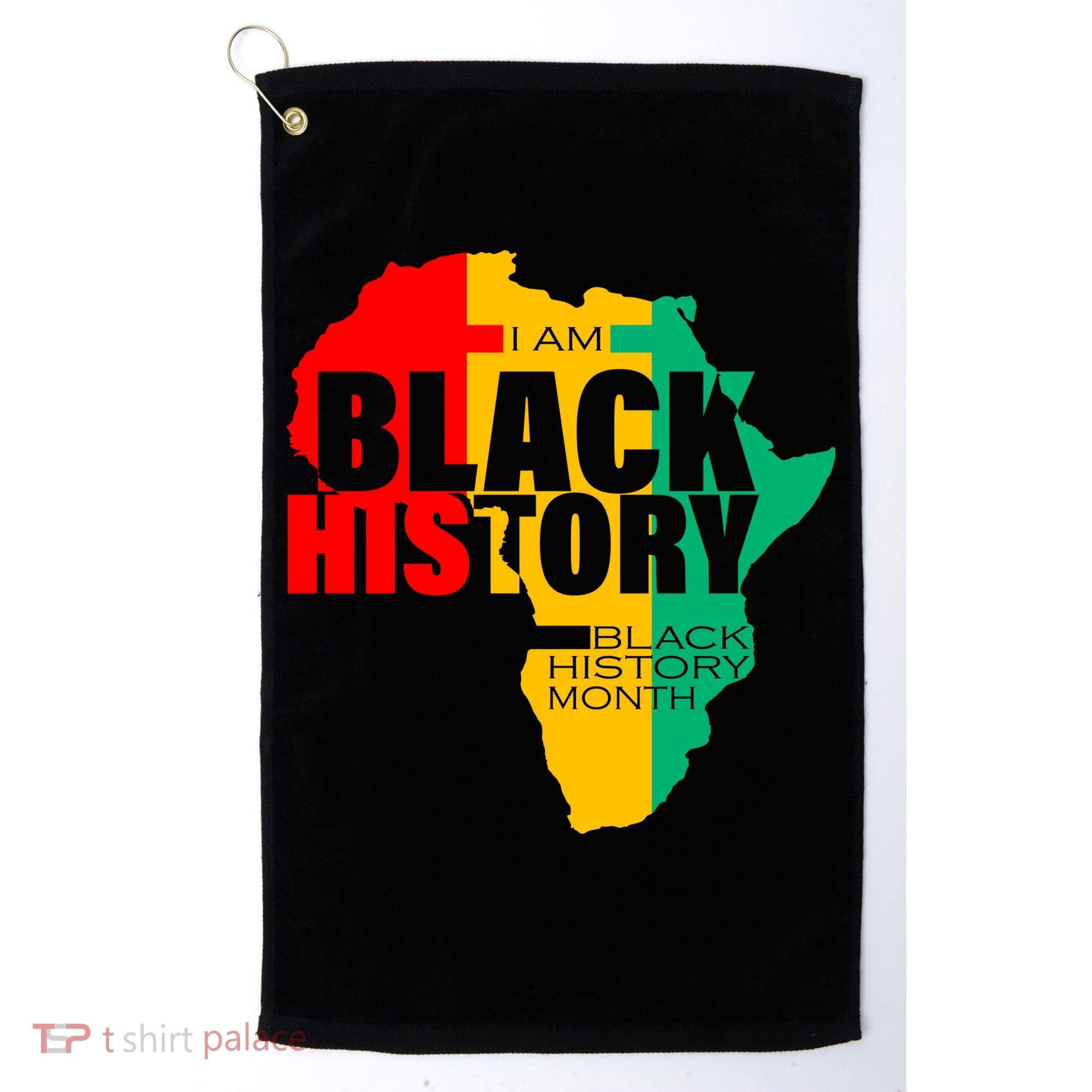Black History Month Map Of Africa BHM Golf Towel