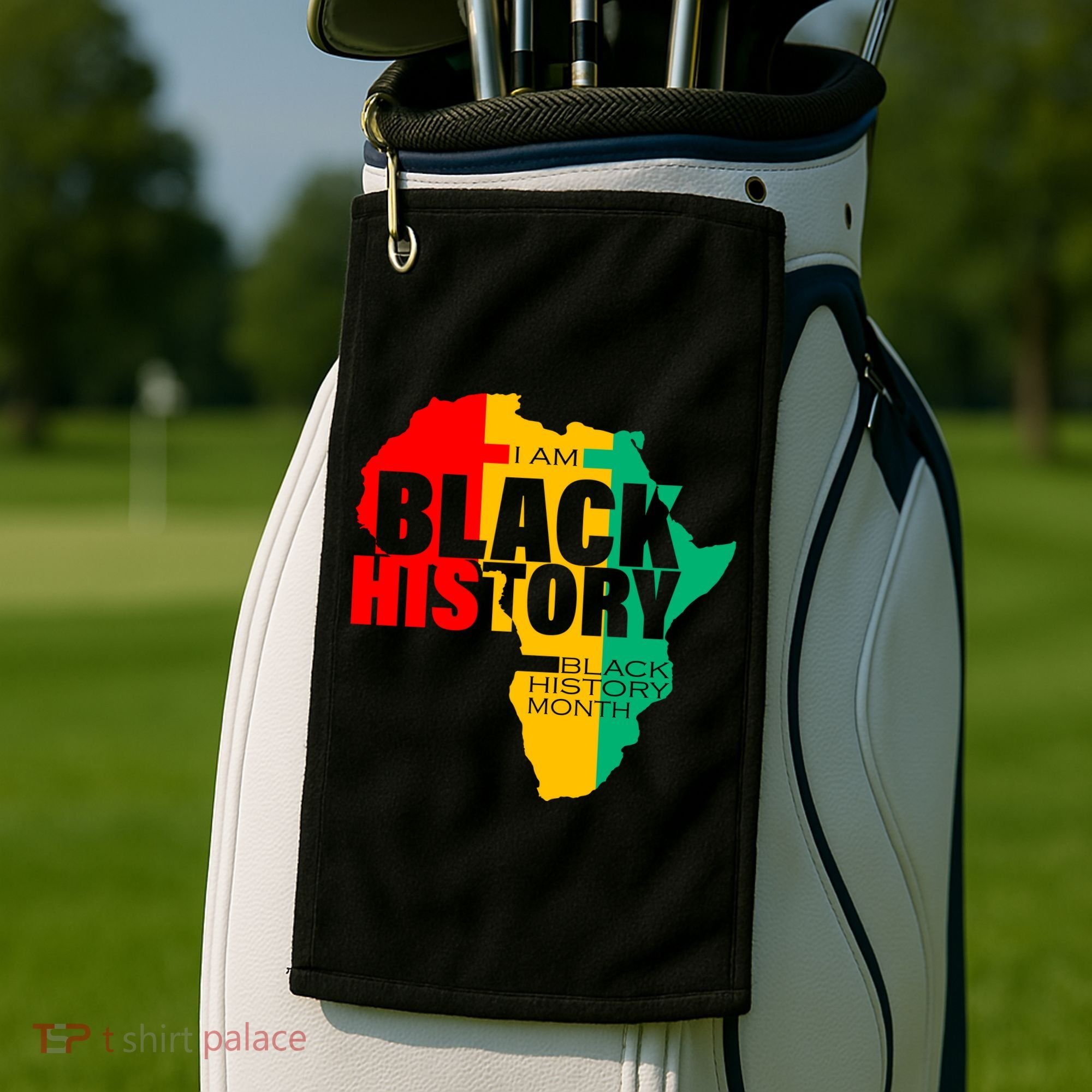 Black History Month Map Of Africa BHM Golf Towel