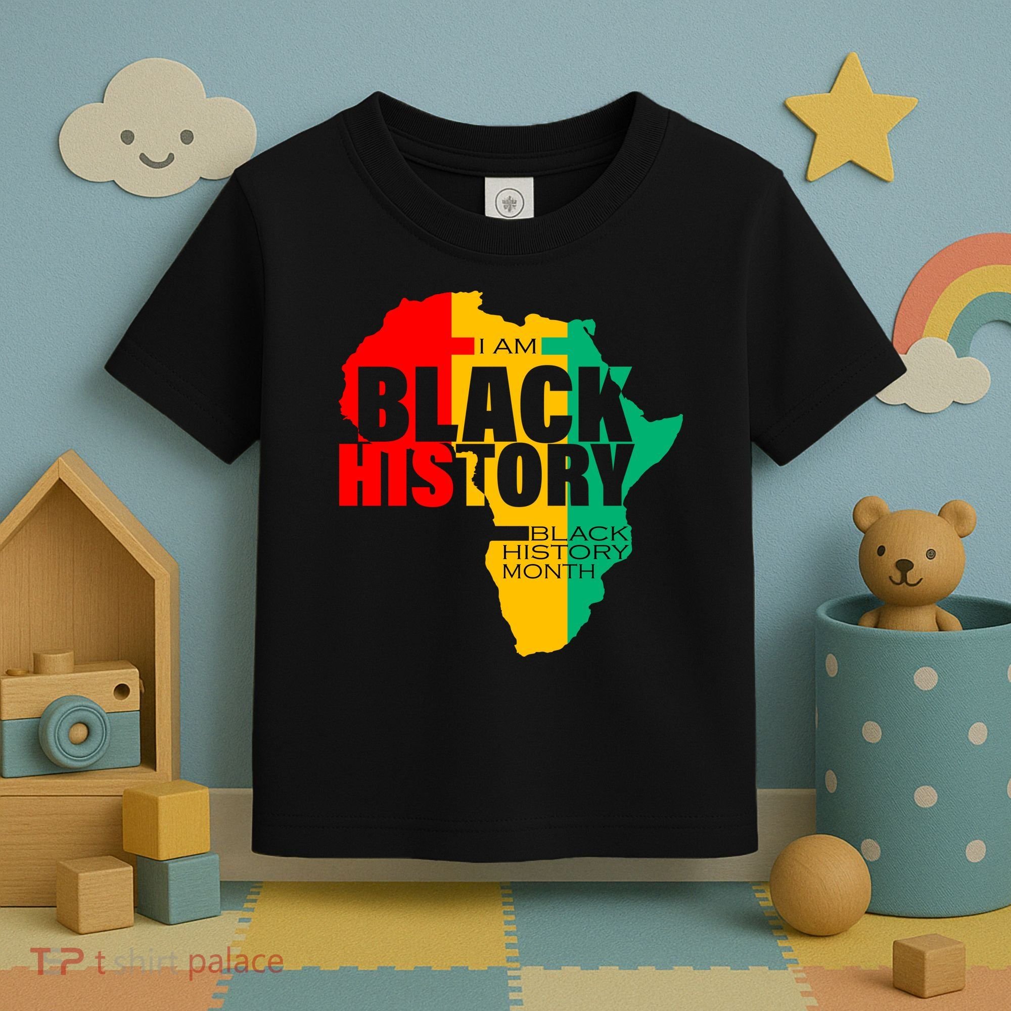 Black History Month Map Of Africa BHM Toddler T-Shirt