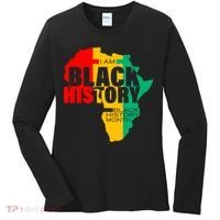 Black History Month Map Of Africa BHM Women's Long Sleeve Shirt thumb 0
