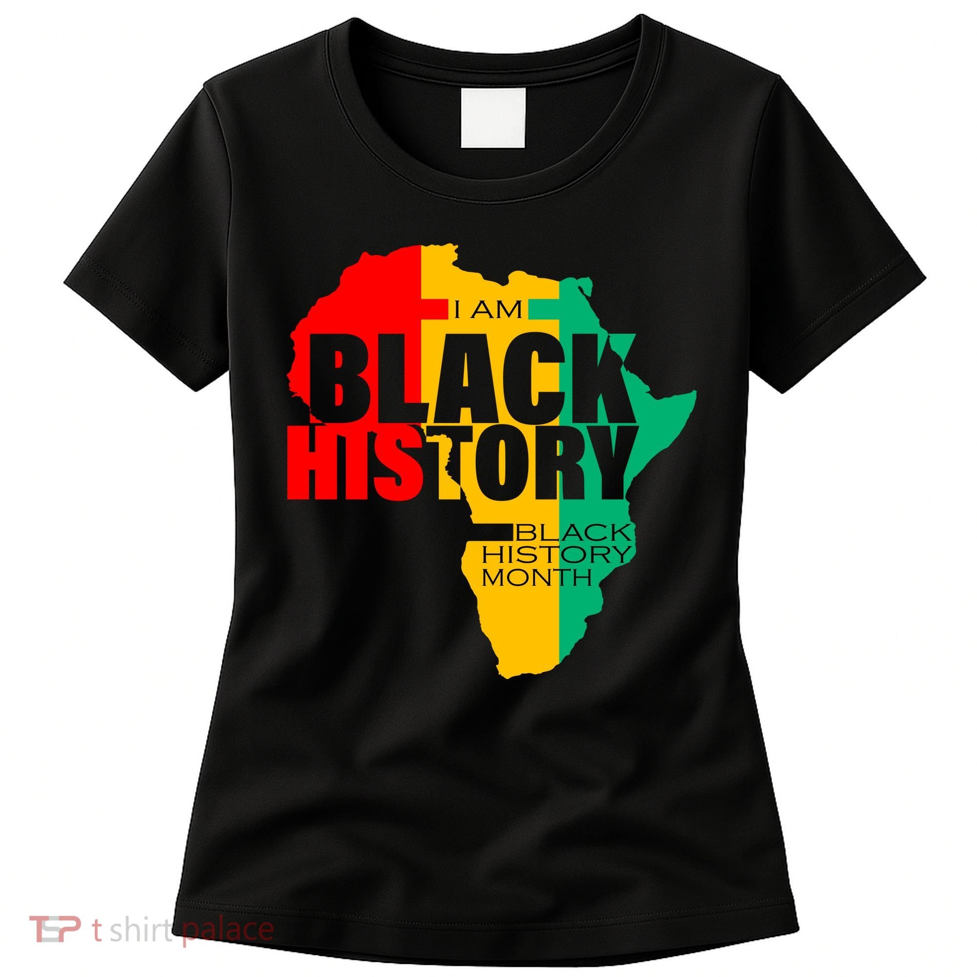 Black History Month Map Of Africa BHM Women's T-Shirt