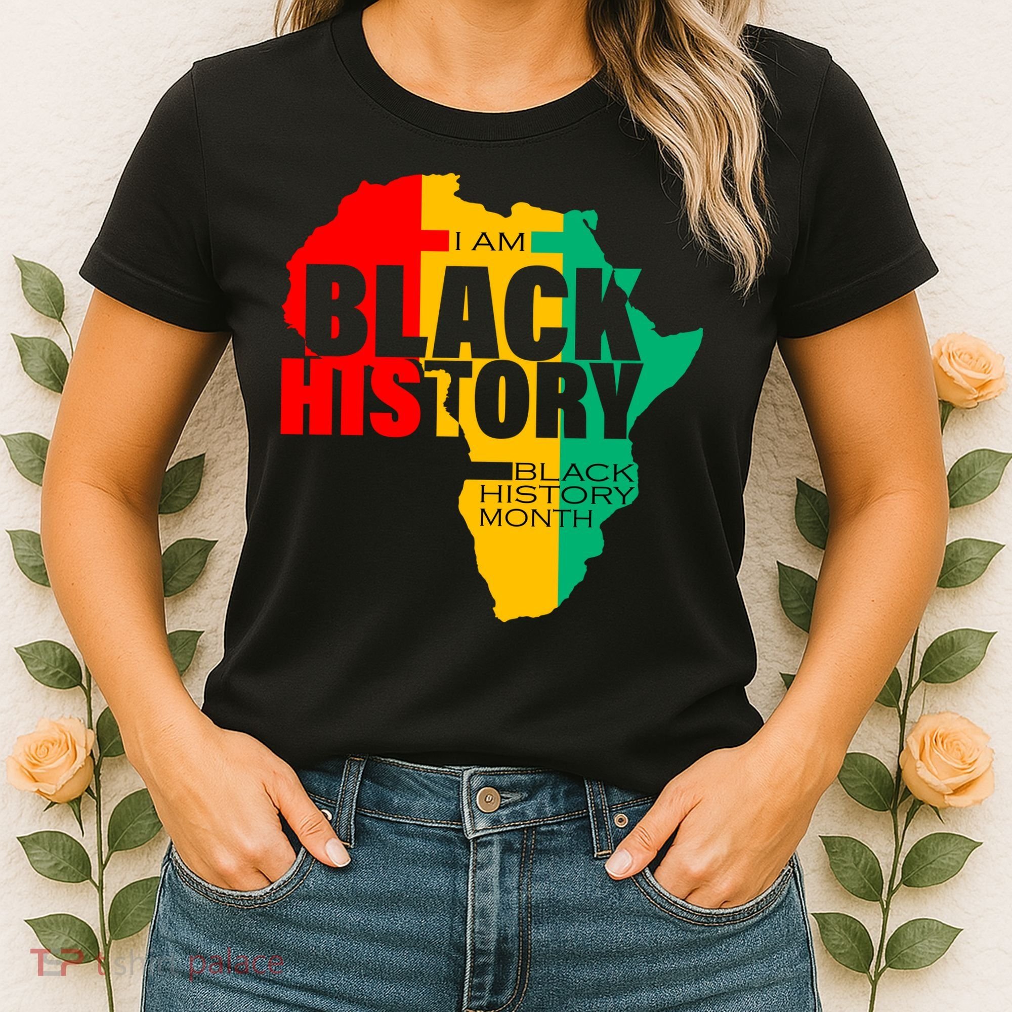 Black History Month Map Of Africa BHM Women's T-Shirt