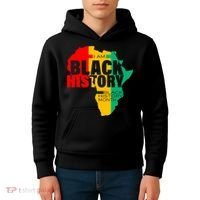Black History Month Map Of Africa BHM Kids Hoodie thumb 4
