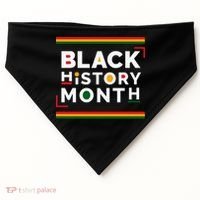 Black History Month Simple Logo USA-Made Doggie Bandana thumb 0