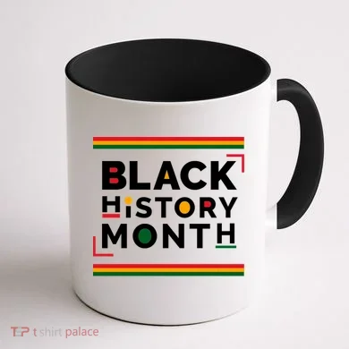 Black History Month Simple Logo Coffee Mug back