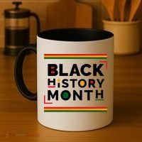 Black History Month Simple Logo Coffee Mug thumb 4