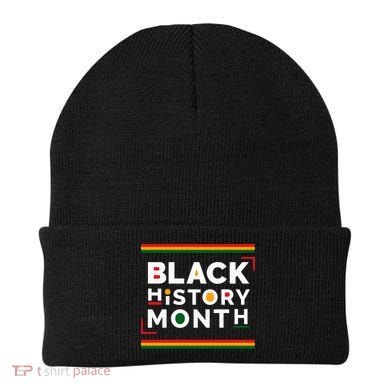 Black History Month Simple Logo Beanie