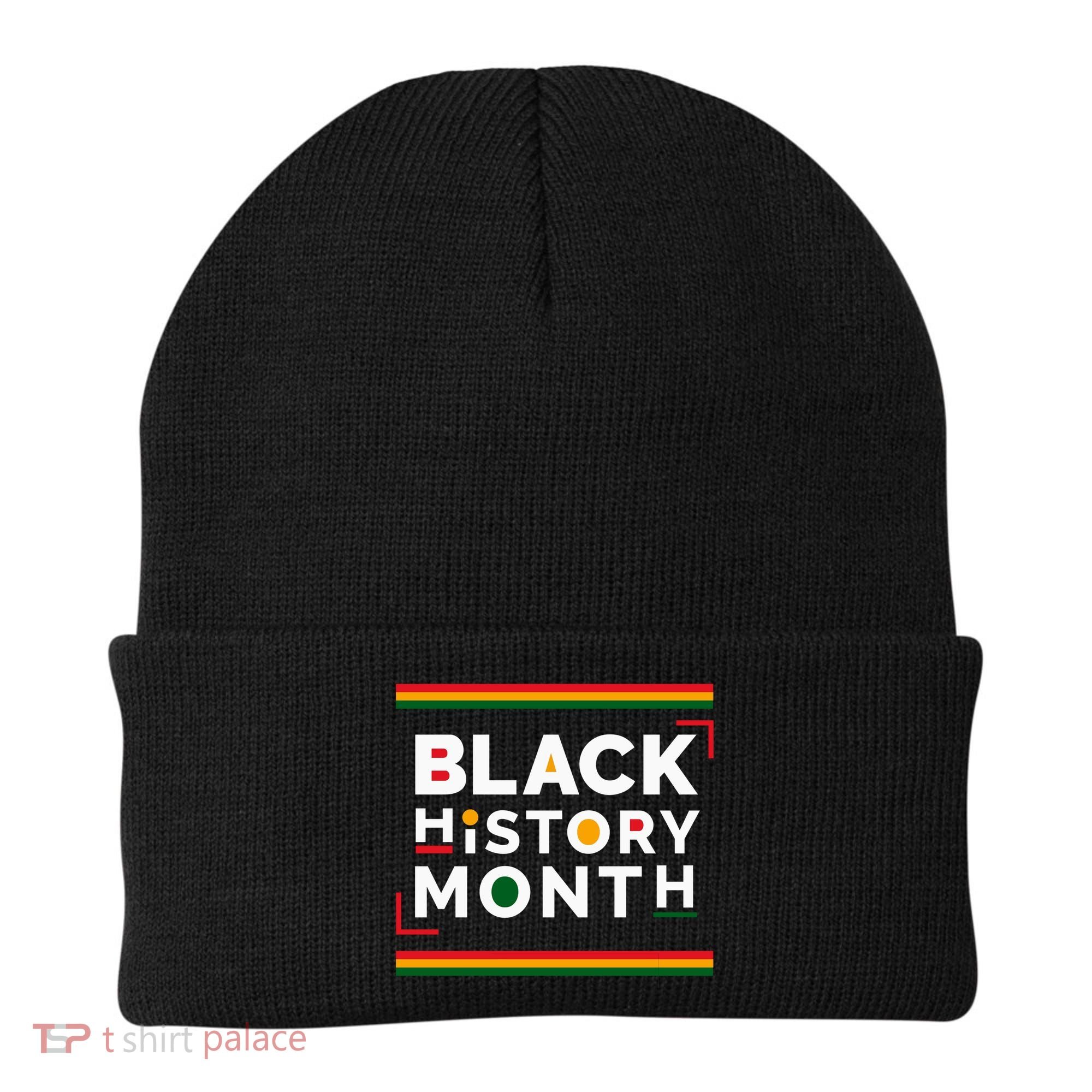 Black History Month Simple Logo Beanie