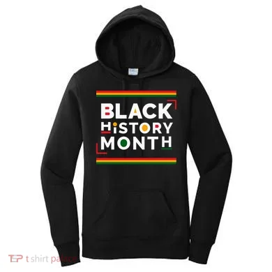 Black History Month Simple Logo Women's Hoodie