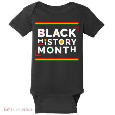 Black History Month Simple Logo Baby Bodysuit