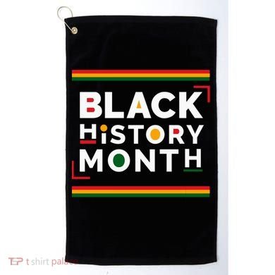 Black History Month Simple Logo Golf Towel