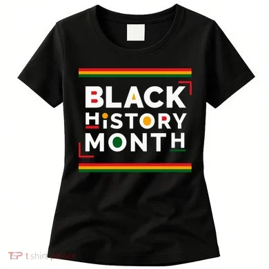 Black History Month Simple Logo Women's T-Shirt