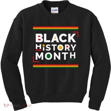 Black History Month Simple Logo Kids Sweatshirt
