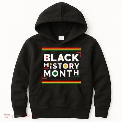 Black History Month Simple Logo Kids Hoodie