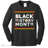 Black History Month Simple Logo Kids Long Sleeve Shirt thumb 0