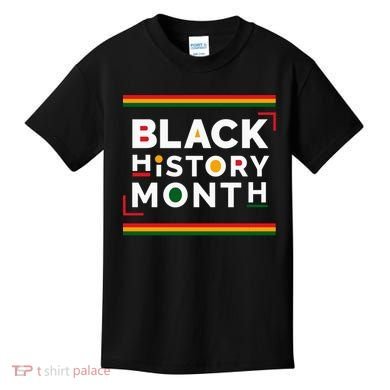Black History Month Simple Logo Kids T-Shirt
