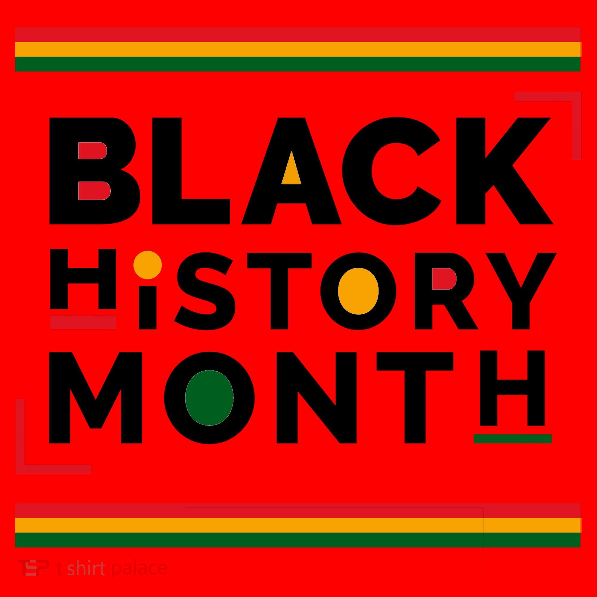 Black History Month Simple Logo Santa Hat