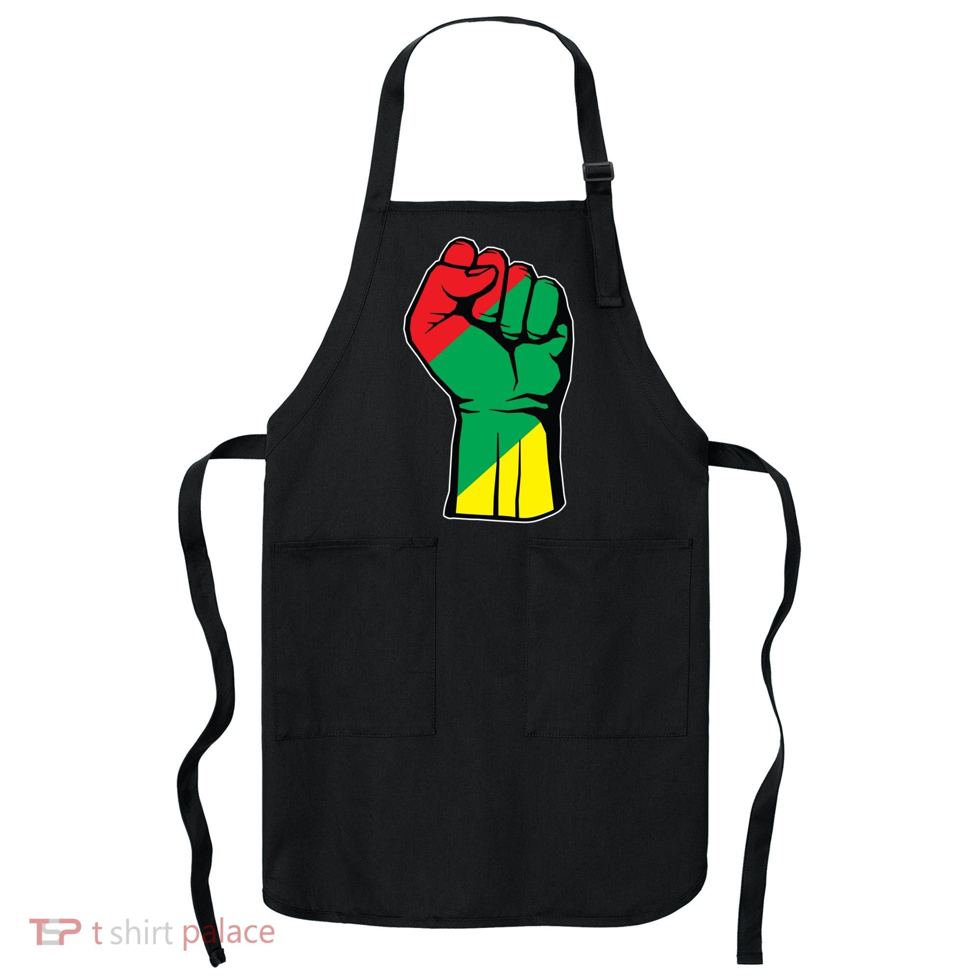 Black History Oppression Fist Apron
