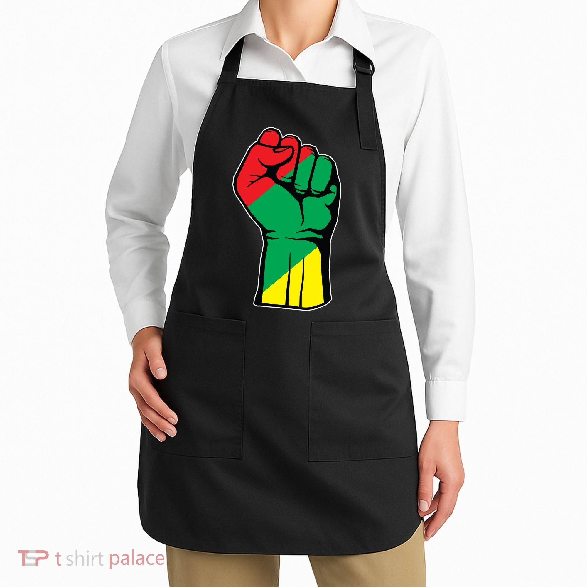 Black History Oppression Fist Apron