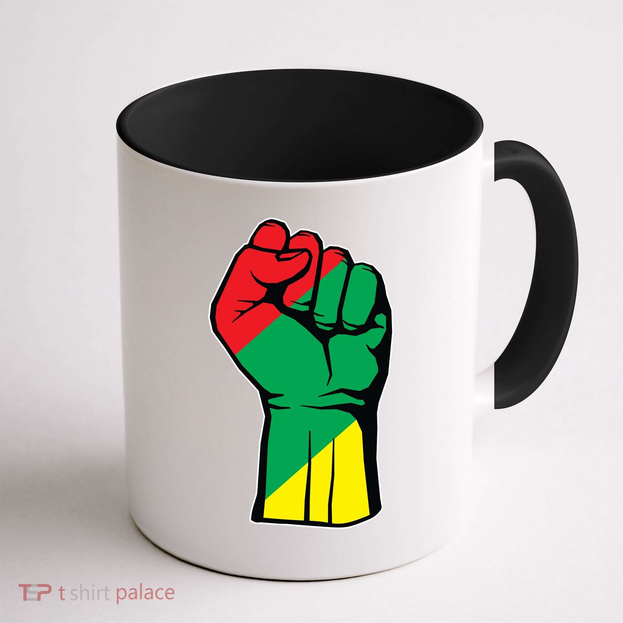 Black History Oppression Fist Coffee Mug