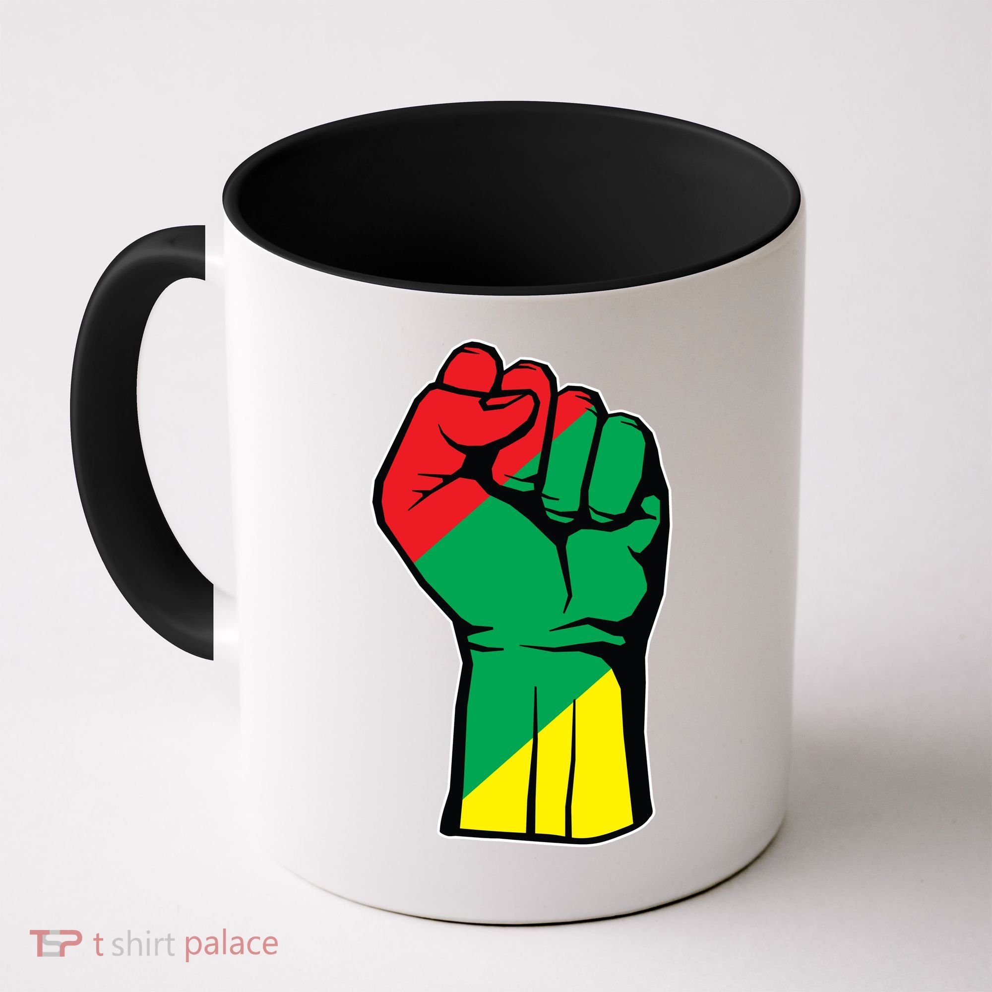 Black History Oppression Fist Coffee Mug