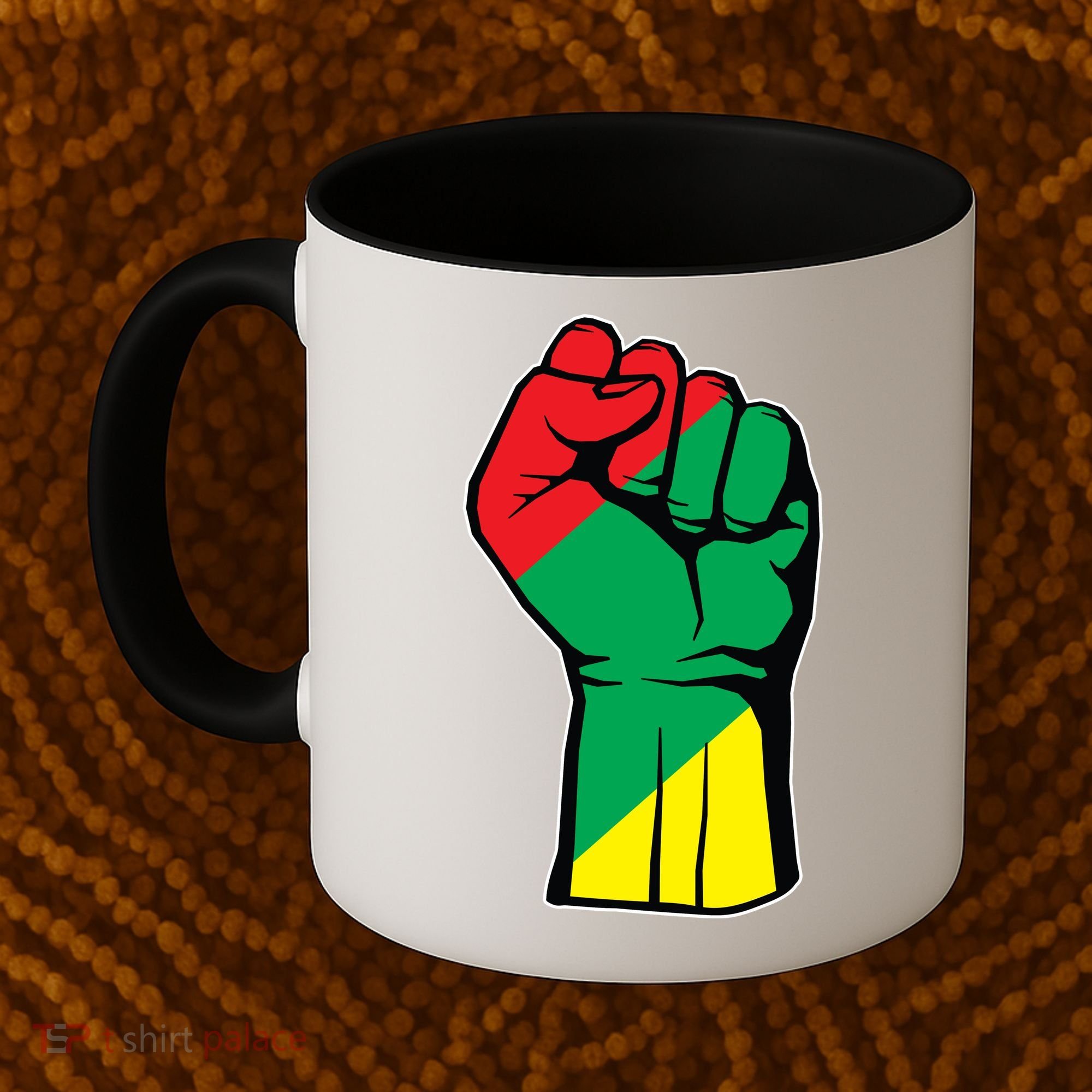 Black History Oppression Fist Coffee Mug