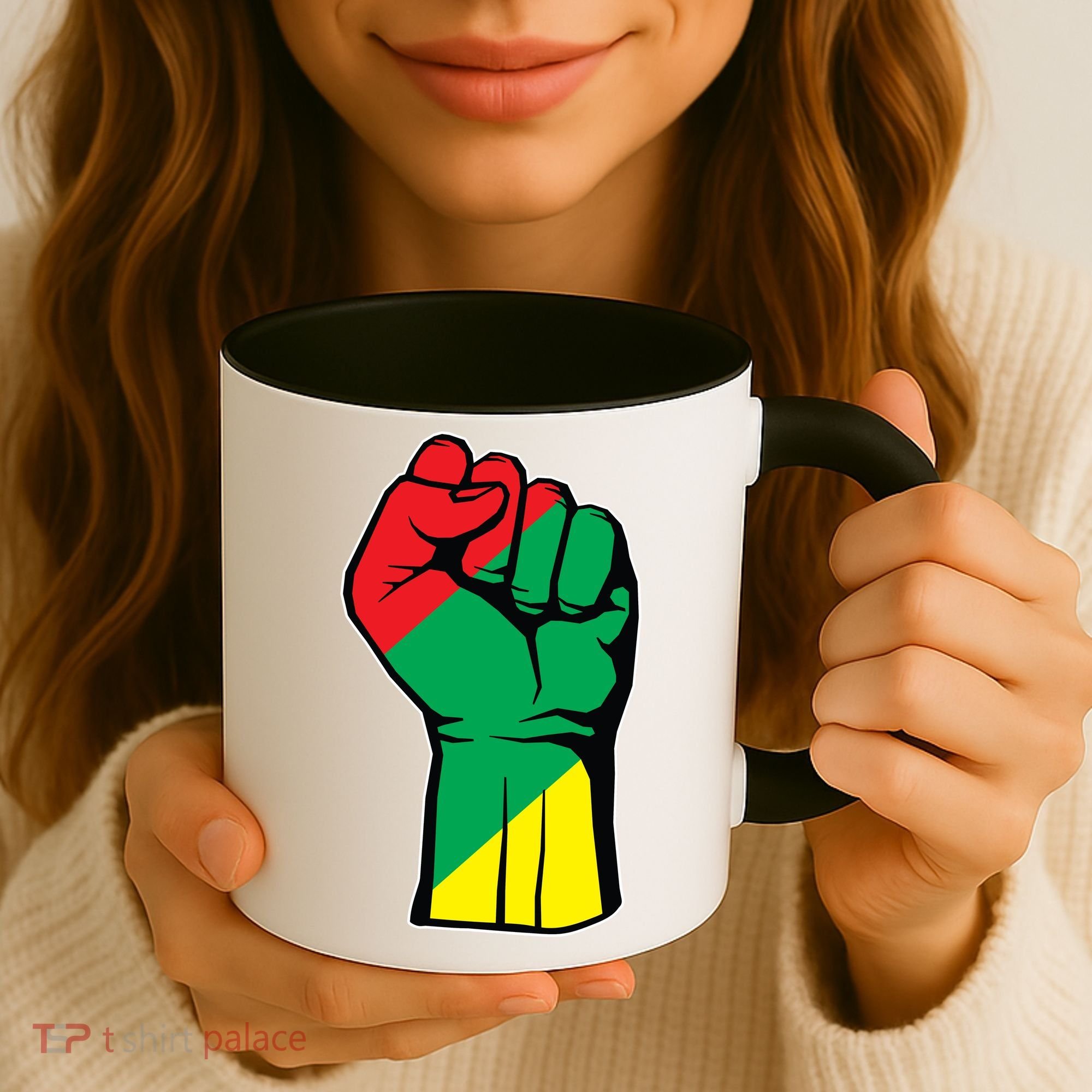 Black History Oppression Fist Coffee Mug