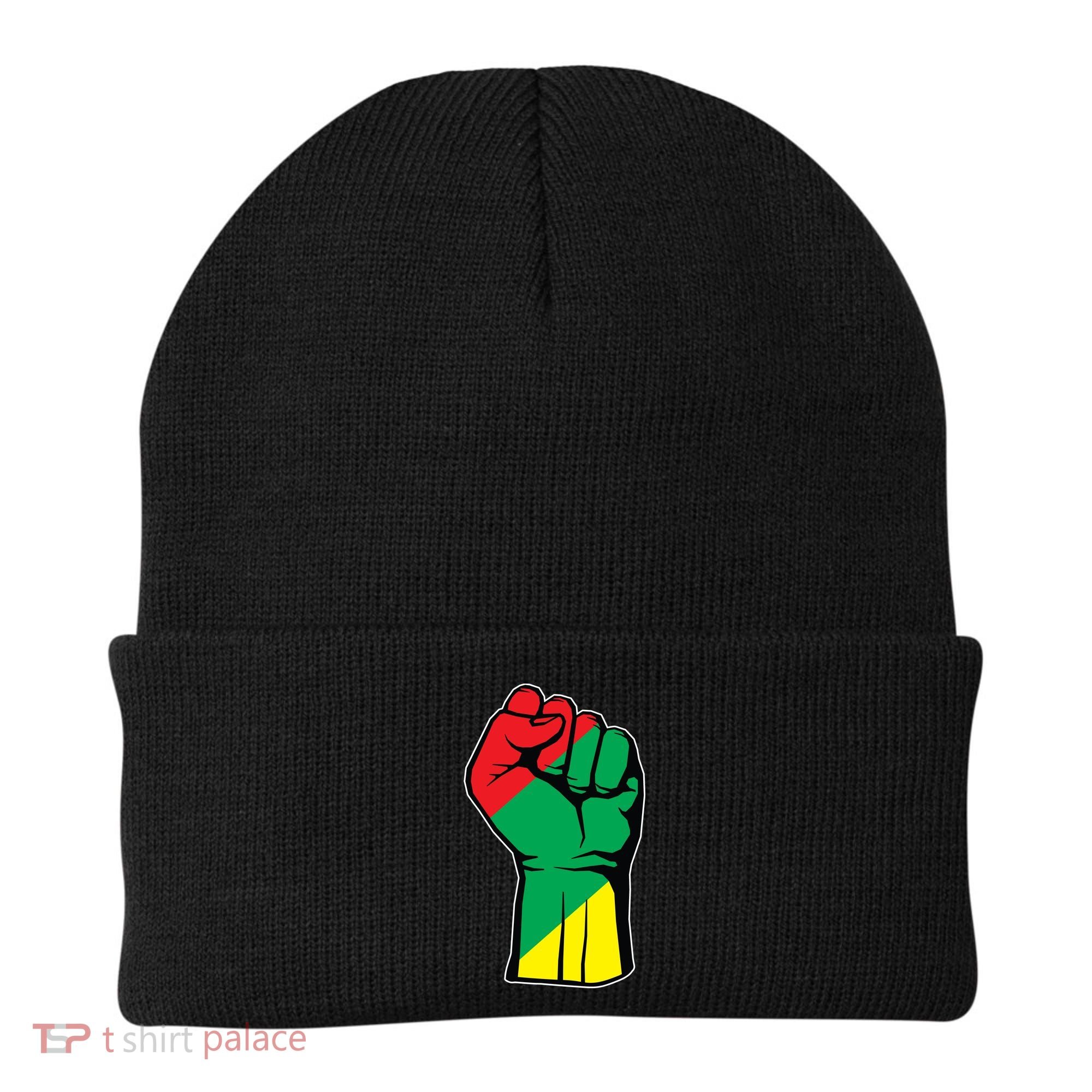 Black History Oppression Fist Beanie