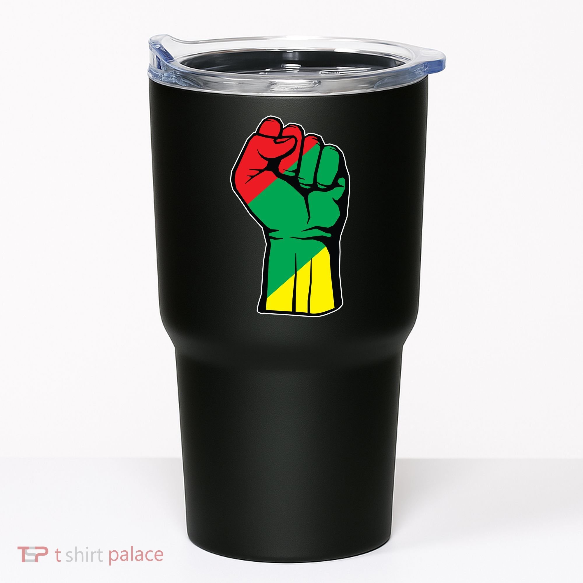 Black History Oppression Fist Tumbler