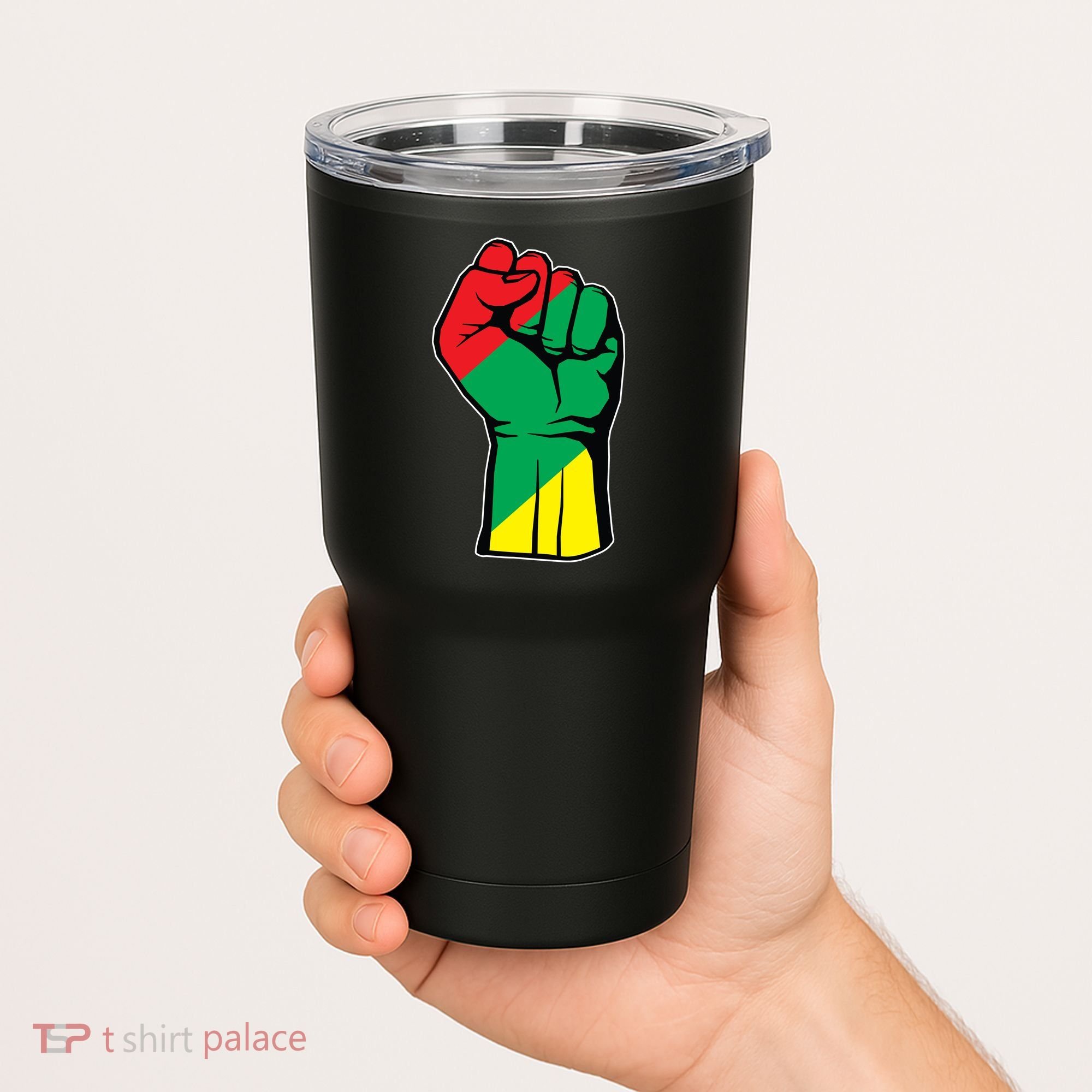 Black History Oppression Fist Tumbler