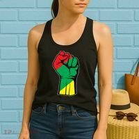 Black History Oppression Fist Women's Tank Top thumb 2