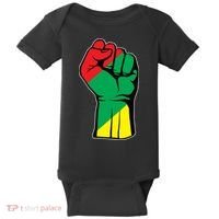 Black History Oppression Fist Baby Bodysuit thumb 0