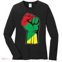 Black History Oppression Fist Women's Long Sleeve Shirt thumb 0