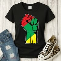 Black History Oppression Fist Women's T-Shirt thumb 3