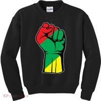 Black History Oppression Fist Kids Sweatshirt thumb 0