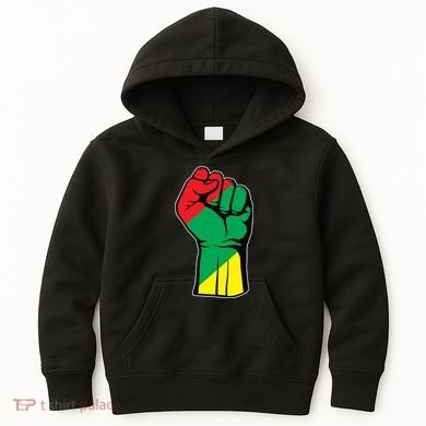 Black History Oppression Fist Kids Hoodie