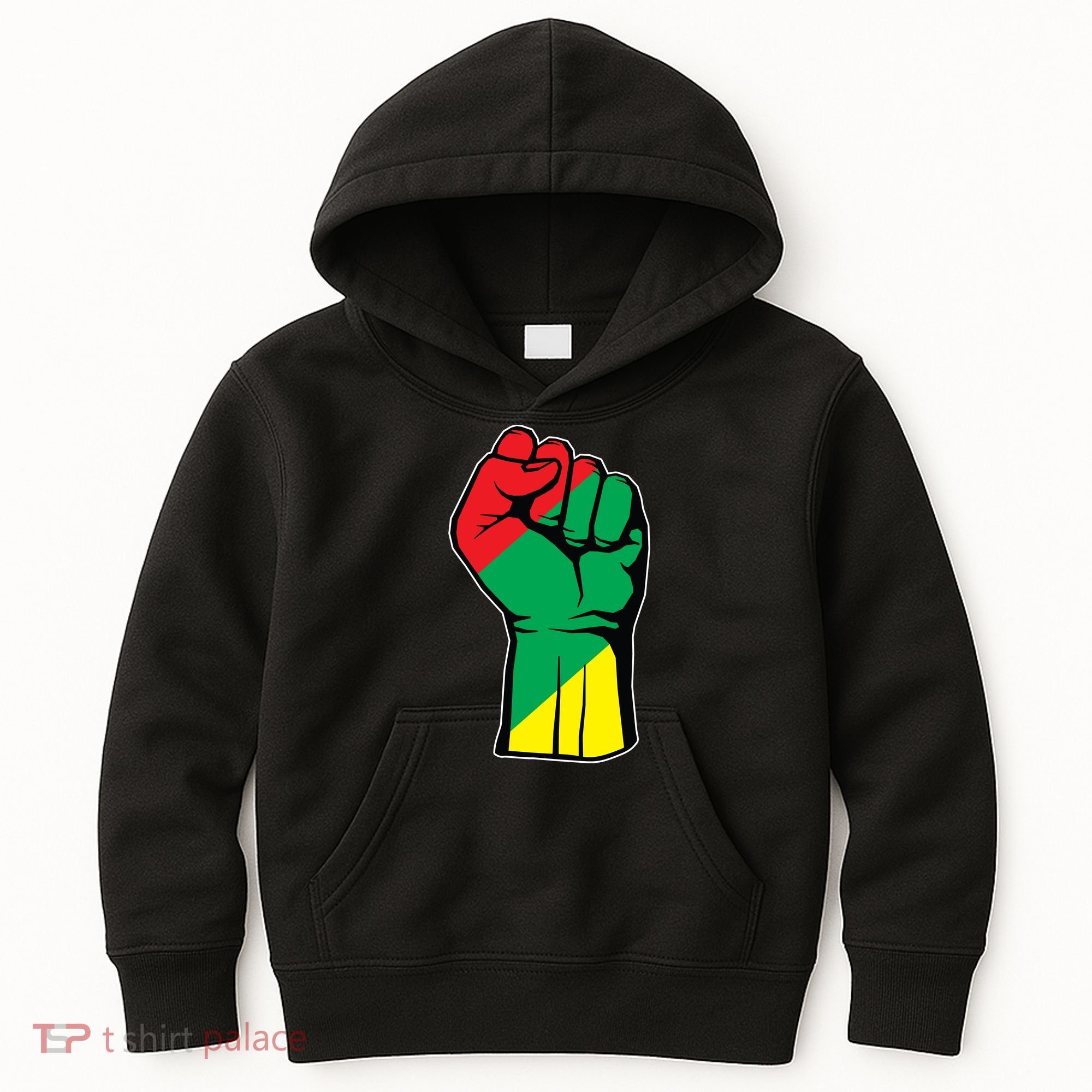 Black History Oppression Fist Kids Hoodie