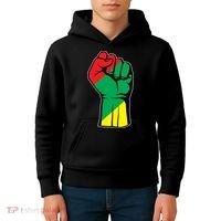 Black History Oppression Fist Kids Hoodie thumb 4