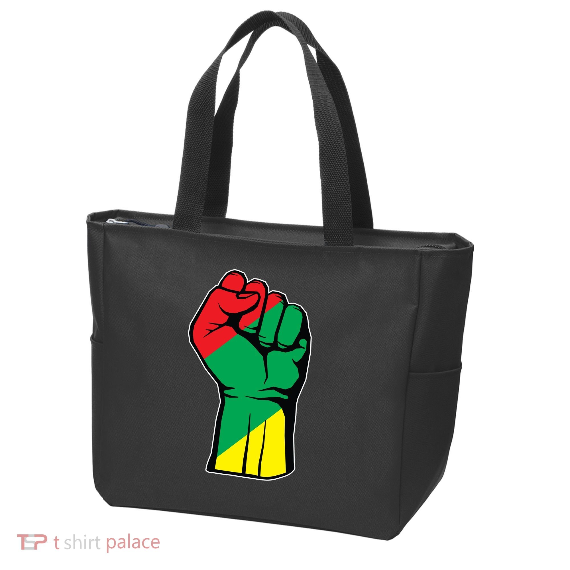 Black History Oppression Fist Tote Bag