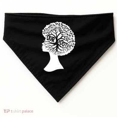 Black History Our Roots Woman Profile USA-Made Doggie Bandana