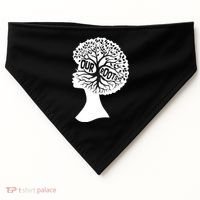 Black History Our Roots Woman Profile USA-Made Doggie Bandana thumb 0