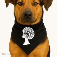 Black History Our Roots Woman Profile USA-Made Doggie Bandana thumb 1