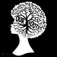 Black History Our Roots Woman Profile USA-Made Doggie Bandana thumb 2