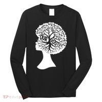 Black History Our Roots Woman Profile Long Sleeve Shirt thumb 0
