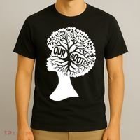 Black History Our Roots Woman Profile T-Shirt thumb 3